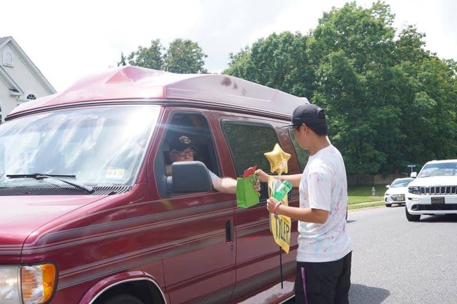 Graduation Drive-By for Tyler Chin