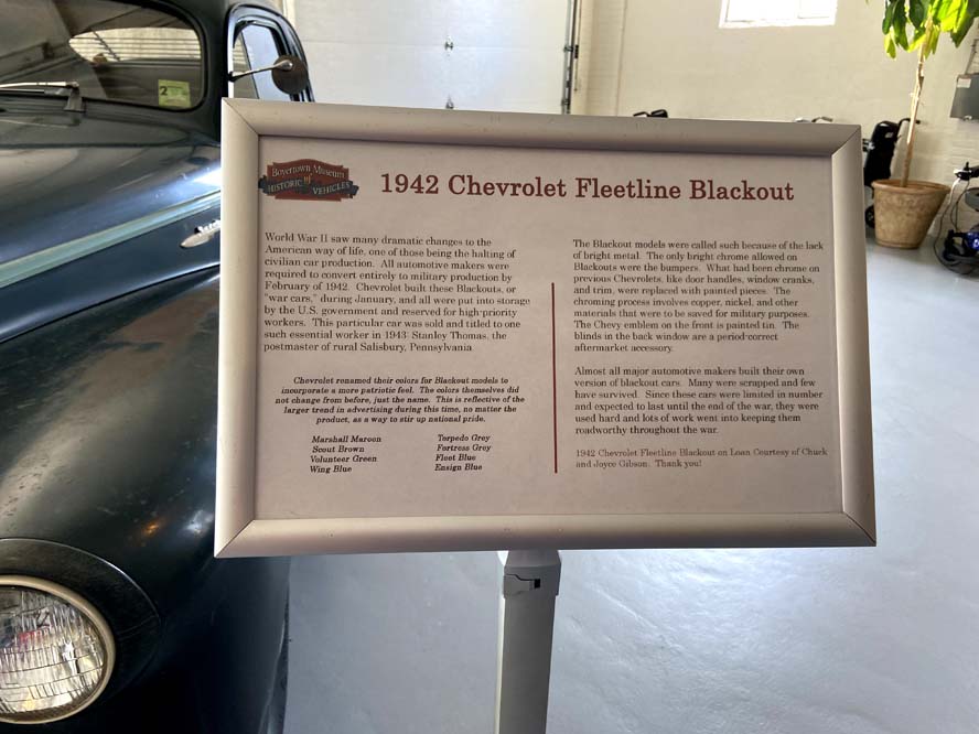 Boyertown Museum of Historic Vehicles Nov. 2020